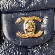 Chanel Mini FLap Bag With Top Handle Navy Blue AS2892 Size 20 x 15 x 6.5 cm - 2