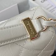 Chanel Mini FLap Bag With Top Handle White AS2892 Size 20 x 15 x 6.5 cm - 3