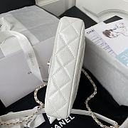 Chanel Mini FLap Bag With Top Handle White AS2892 Size 20 x 15 x 6.5 cm - 2