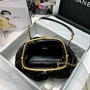 Chanel Lampskin Clutch Black AS2137 Size 27.5 x 16 x 14 cm - 3