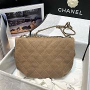 Chanel Vintage Beige Flap Bag Size 30 x 18 x 4 cm - 3