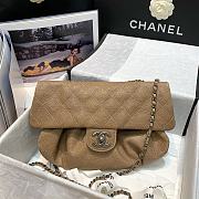Chanel Vintage Beige Flap Bag Size 30 x 18 x 4 cm - 5