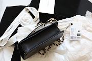 Chanel FU Vintage Black Flap Bag Size 20 × 12 × 8 cm - 2