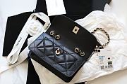 Chanel FU Vintage Black Flap Bag Size 20 × 12 × 8 cm - 4
