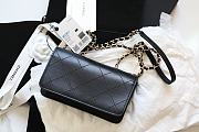 Chanel FU Vintage Black Flap Bag Size 20 × 12 × 8 cm - 6