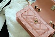 Chanel FU Vintage Pink Flap Bag Size 20 × 12 × 8 cm - 5