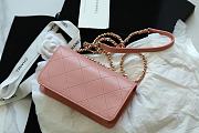 Chanel FU Vintage Pink Flap Bag Size 20 × 12 × 8 cm - 6