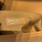 Chanel Boy Handbag Grain Calfskin Caramel A67086 Size 25 cm - 6