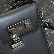 Dior Vertical Pouch Black Smooth Calfskin Size 11 x 19 x 3 cm - 6