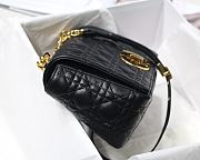 Dior Medium Caro Bag Black Supple Cannage Calfskin Size 25.5 x 15.5 x 8 cm - 6