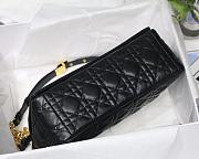 Dior Medium Caro Bag Black Supple Cannage Calfskin Size 25.5 x 15.5 x 8 cm - 5
