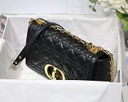 Dior Medium Caro Bag Black Supple Cannage Calfskin Size 25.5 x 15.5 x 8 cm - 4