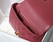 Dior Medium Caro Bag Pink Supple Cannage Calfskin Size 25.5 x 15.5 x 8 cm - 2