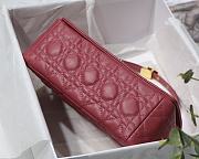 Dior Medium Caro Bag Pink Supple Cannage Calfskin Size 25.5 x 15.5 x 8 cm - 5