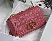 Dior Medium Caro Bag Pink Supple Cannage Calfskin Size 25.5 x 15.5 x 8 cm - 6