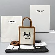 Celine Mini Vertical Cabas Celinewith Sulky Print 193302 Size 20 x 17 x 6 cm - 1