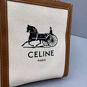 Celine Mini Vertical Cabas Celinewith Sulky Print 193302 Size 20 x 17 x 6 cm - 3