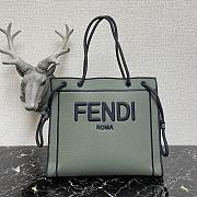 Fendi Roma Tote Bag Khaki Green Size 27 x 35.5 x 8.5 cm - 1