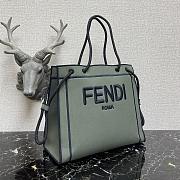 Fendi Roma Tote Bag Khaki Green Size 27 x 35.5 x 8.5 cm - 6