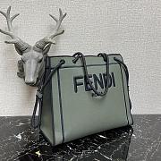 Fendi Roma Tote Bag Khaki Green Size 27 x 35.5 x 8.5 cm - 4
