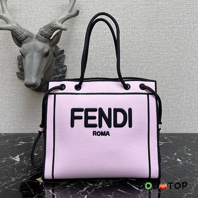 Fendi Roma Tote Bag Pink Size 27 x 35.5 x 8.5 cm - 1