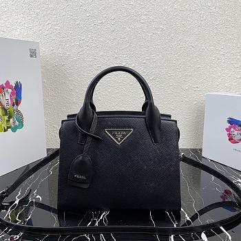 Prada Kristen Handbag Black 1BA297 Size 26 x 20 x 13.5 cm