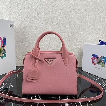 Prada Kristen Handbag Pink 1BA297 Size 26 x 20 x 13.5 cm