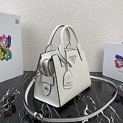 Prada Kristen Handbag White 1BA297 Size 26 x 20 x 13.5 cm - 5