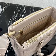 Prada Small Lampskin Galleria Bag Beige 1BA863 Size 28 x 20 x 12 cm - 2