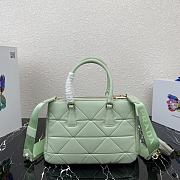 Prada Small Lampskin Galleria Bag Green 1BA863 Size 28 x 20 x 12 cm - 5