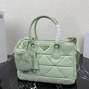 Prada Small Lampskin Galleria Bag Green 1BA863 Size 28 x 20 x 12 cm - 3