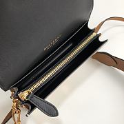 Burberry The Small Buckle Bag In House Check And Brown Leather Size 19.5 cm - 5