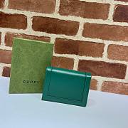 GUCCI DIANA CARD CASE WALLET GREEN 658244 SIZE 11 x 8 x 2.5 cm - 5