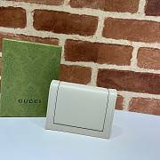 GUCCI DIANA CARD CASE WALLET WHITE 658244 SIZE 11 x 8 x 2.5 cm - 3