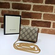 GUCCI 1955 HORSEBIT SMALL WALLET WITH CHAIN 623180 SIZE 11 x 8.5 x 3 cm - 6