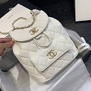 Chanel Backpack White AS1371 Size 21.5 X 24 X 12 cm - 4