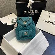 Chanel Backpack Amazon Green AS1371 Size 21.5 X 24 X 12 cm - 1