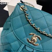 Chanel Backpack Amazon Green AS1371 Size 21.5 X 24 X 12 cm - 2
