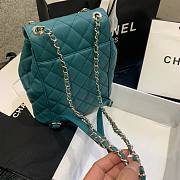 Chanel Backpack Amazon Green AS1371 Size 21.5 X 24 X 12 cm - 3