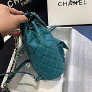 Chanel Backpack Amazon Green AS1371 Size 21.5 X 24 X 12 cm - 4