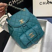Chanel Backpack Amazon Green AS1371 Size 21.5 X 24 X 12 cm - 5