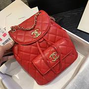 Chanel Backpack Red AS1371 Size 21.5 X 24 X 12 cm - 2