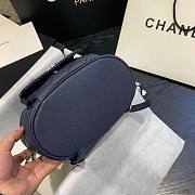 Chanel Backpack Navy Blue AS1371 Size 21.5 X 24 X 12 cm - 2
