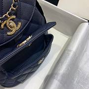 Chanel Backpack Navy Blue AS1371 Size 21.5 X 24 X 12 cm - 3