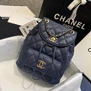 Chanel Backpack Navy Blue AS1371 Size 21.5 X 24 X 12 cm - 5