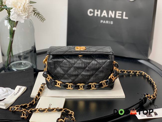 Chanel Small Hobo Bag Black AS2479 Size 13 X 19 X 7 cm - 1