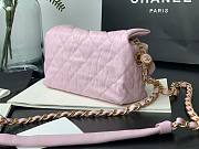 Chanel Small Hobo Bag Pink AS2479 Size 13 X 19 X 7 cm - 3