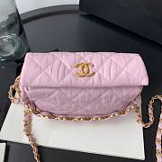 Chanel Small Hobo Bag Pink AS2479 Size 13 X 19 X 7 cm - 4
