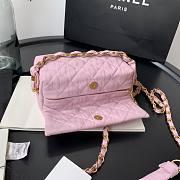 Chanel Small Hobo Bag Pink AS2479 Size 13 X 19 X 7 cm - 5