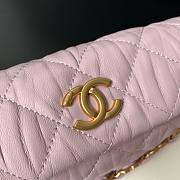 Chanel Small Hobo Bag Pink AS2479 Size 13 X 19 X 7 cm - 6
